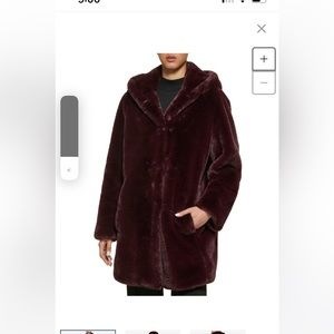 DKNY Fuzzy Maroon jacket